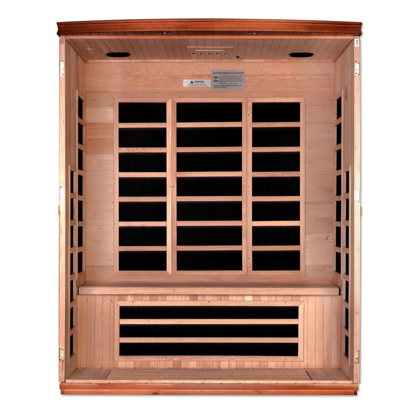 Dynamic Lugano Elite 3-Person Ultra-Low EMF FAR Infrared Sauna | DYN-6336-02 Elite