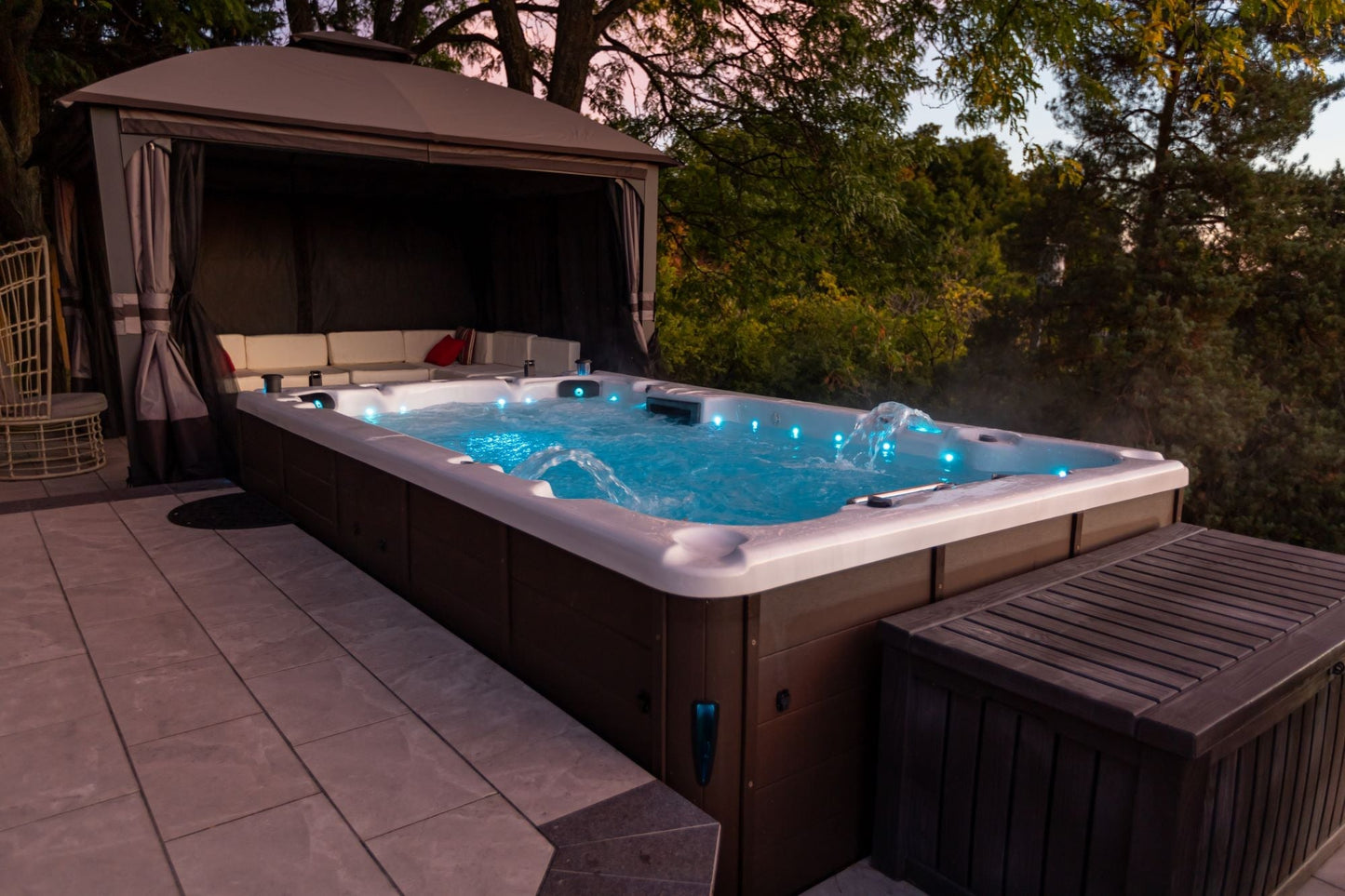 Canadian Spa St. Lawrence 13ft 12-Person 39-Jet Swim Spa (KS-10027)
