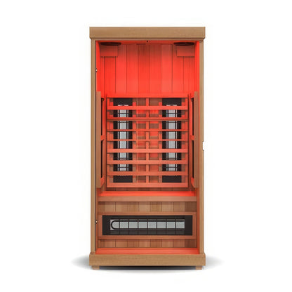 Finnmark Designs 1-Person Full Spectrum Infrared Sauna + Red Light Therapy | FD-KN001