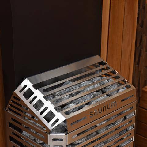 Saunum Air 10 - 9.6kW Stainless Steel Sauna Heater with Integrated Climate Equalizer