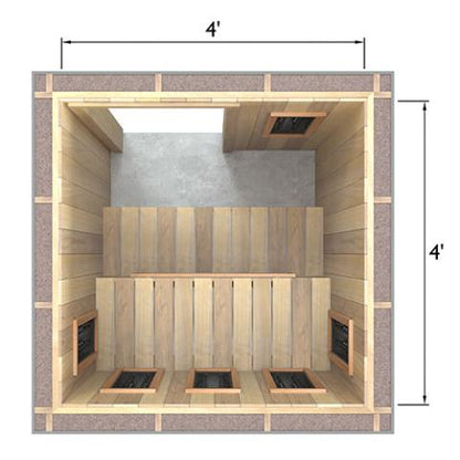 Finnmark Full Spectrum+™ Ceramic Infrared Sauna Heater Kit (120V, WiFi Control)