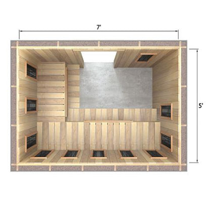 Finnmark Full Spectrum+™ Ceramic Infrared Sauna Heater Kit (240V, WiFi Control)
