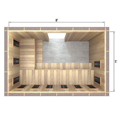 Finnmark Full Spectrum+™ Ceramic Infrared Sauna Heater Kit (240V, WiFi Control)