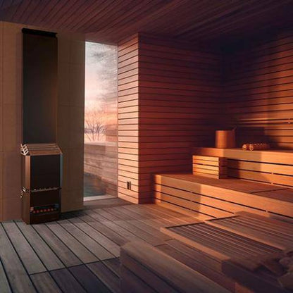 Saunum Air 10 - 9.6kW Nordic Black Sauna Heater with Integrated Climate Equalizer