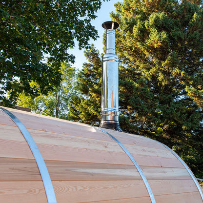 Dundalk LeisureCraft Serenity MP 4-Person Barrel Sauna | Canadian Timber Collection (CTC2245MP)