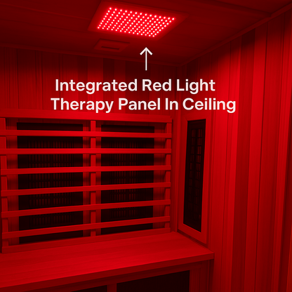 Finnmark Designs Trinity 4-Person Hybrid Infrared & Traditional Steam Sauna + Red Light Therapy | FD-KN005