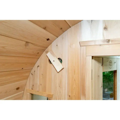 Dundalk LeisureCraft Serenity MP 4-Person Barrel Sauna | Canadian Timber Collection (CTC2245MP)