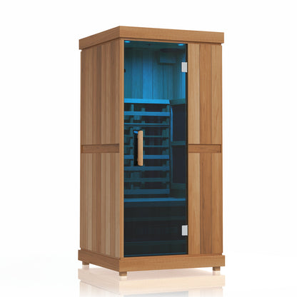 Finnmark Designs 1-Person Full Spectrum Infrared Sauna + Red Light Therapy | FD-KN001