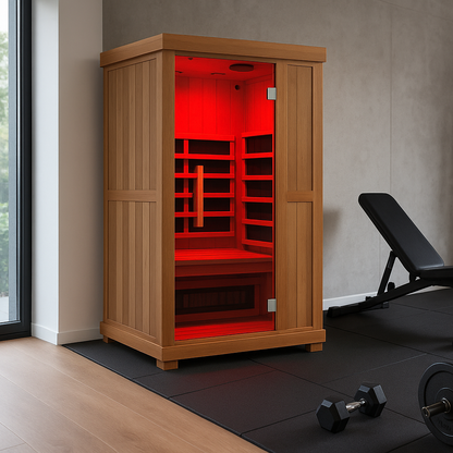 Finnmark Designs 1-Person Full Spectrum Infrared Sauna + Red Light Therapy | FD-KN001