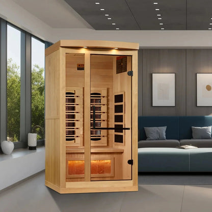 Golden Designs 1-2-Person 2025 Reserve Edition Full Spectrum Sauna GDI-8010-03