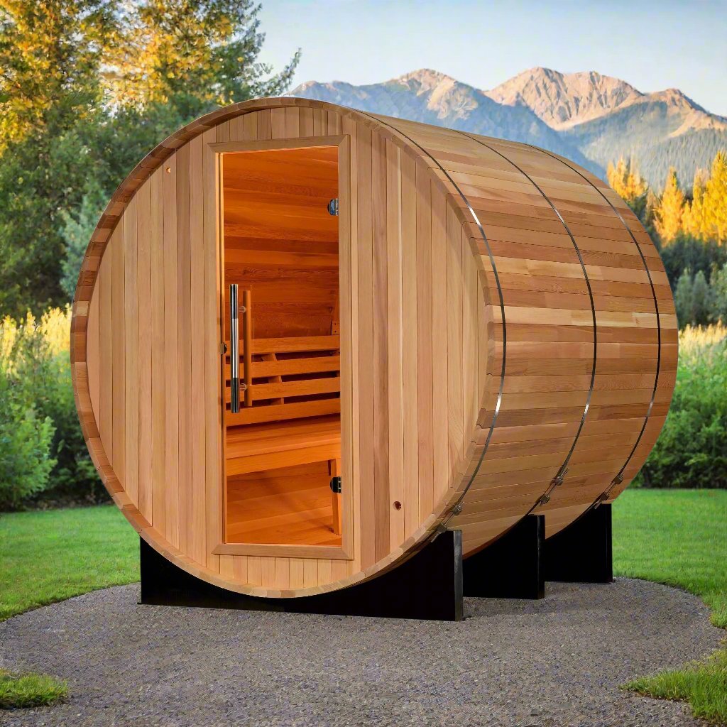 Golden Designs Arosa 4 Person Barrel Traditional Sauna GDI-B004-01
