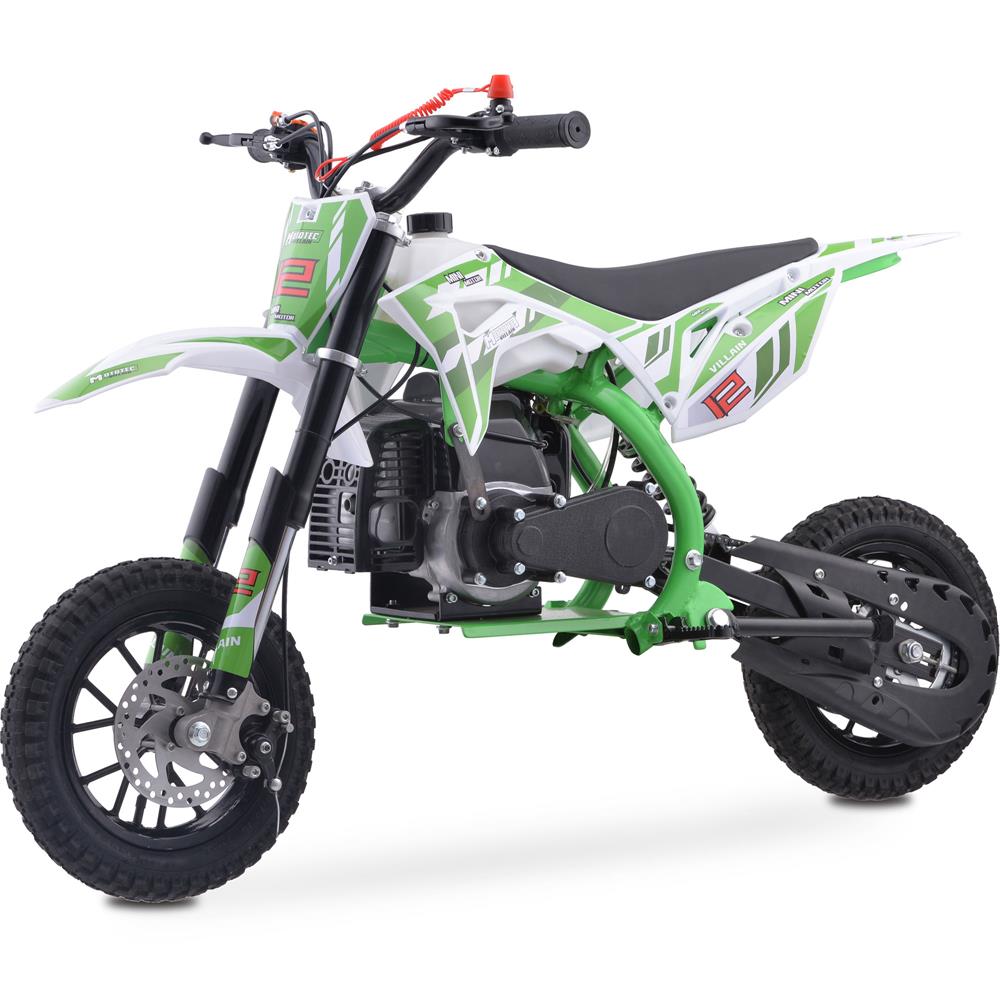 MotoTec Villain 52cc 2-Stroke Kids Gas Dirt Bike