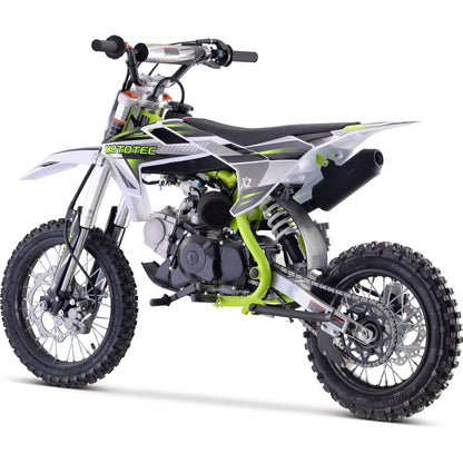 MotoTec X2 110cc 4-Stroke Gas Dirt Bike Green