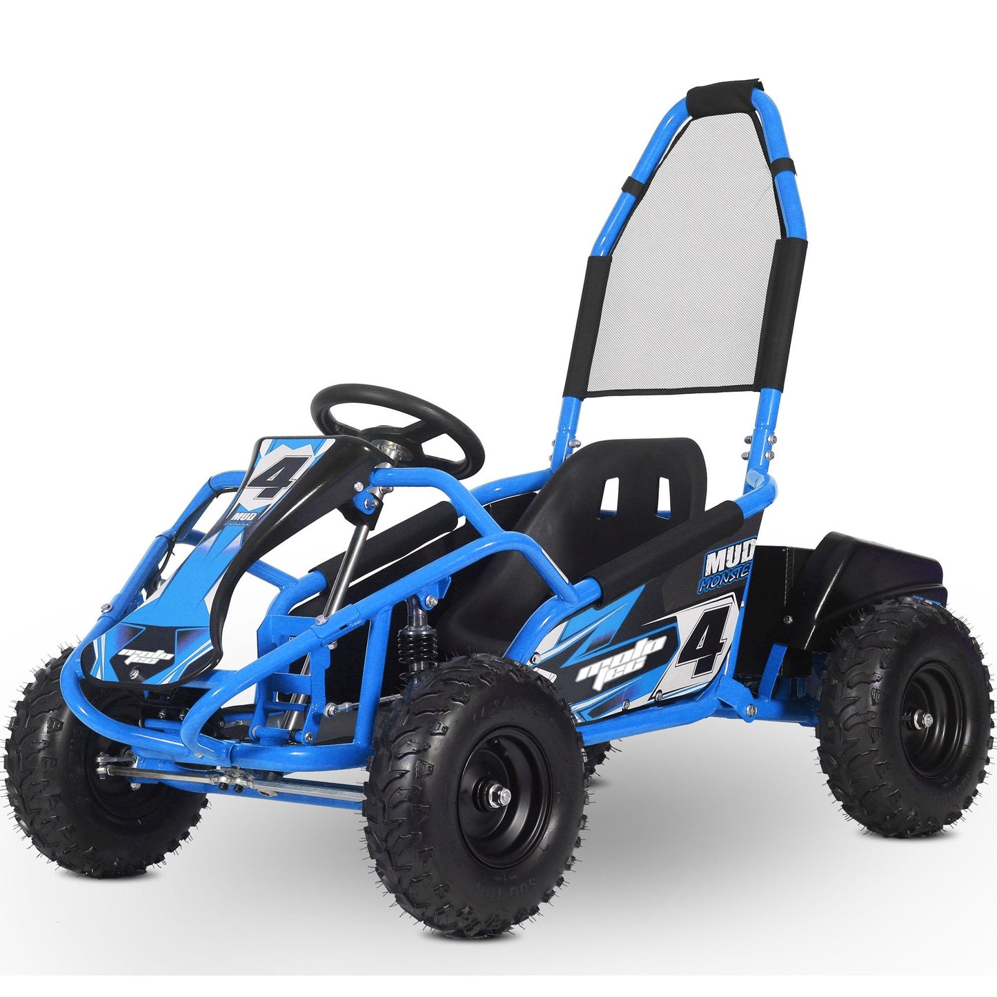 MotoTec Mud Monster Kids Electric 48v 1000w Go Kart Full Suspension