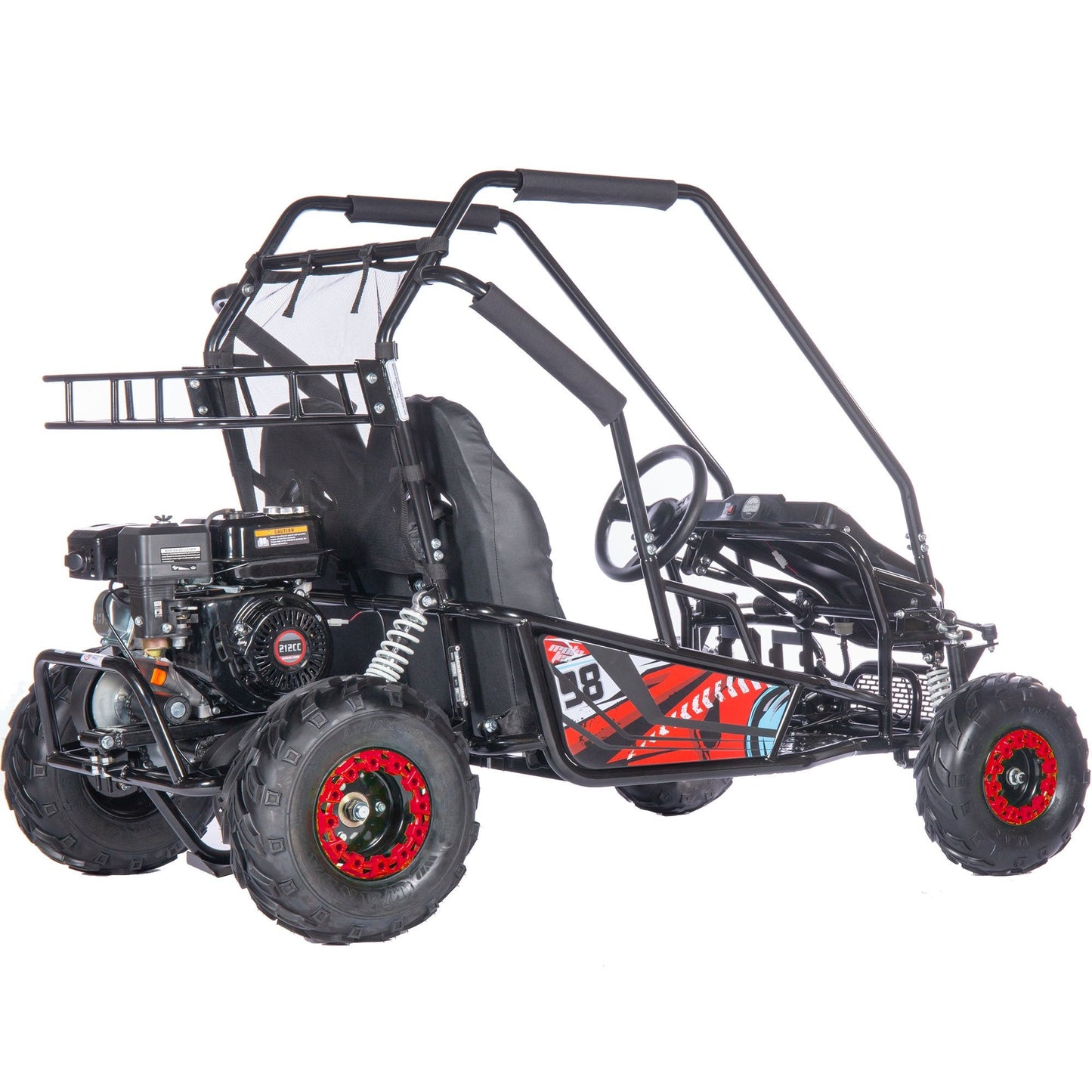 MotoTec Mud Monster XL 212cc 2 Seat Go Kart Full Suspension