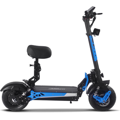 MotoTec Switchblade 60v 4000w Lithium Electric Scooter Blue