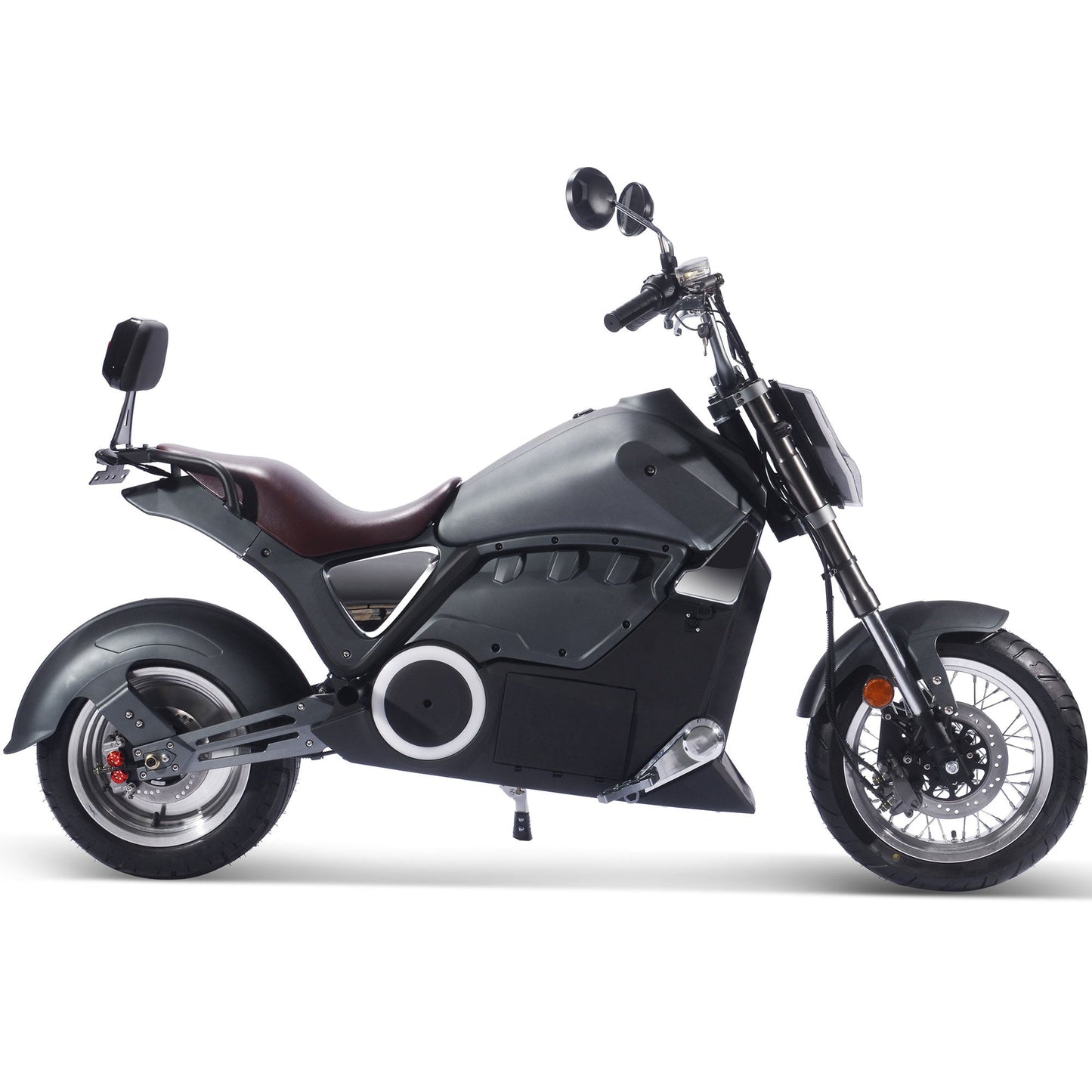 MotoTec Typhoon 72v 30ah 3000w Lithium Electric Scooter Gray