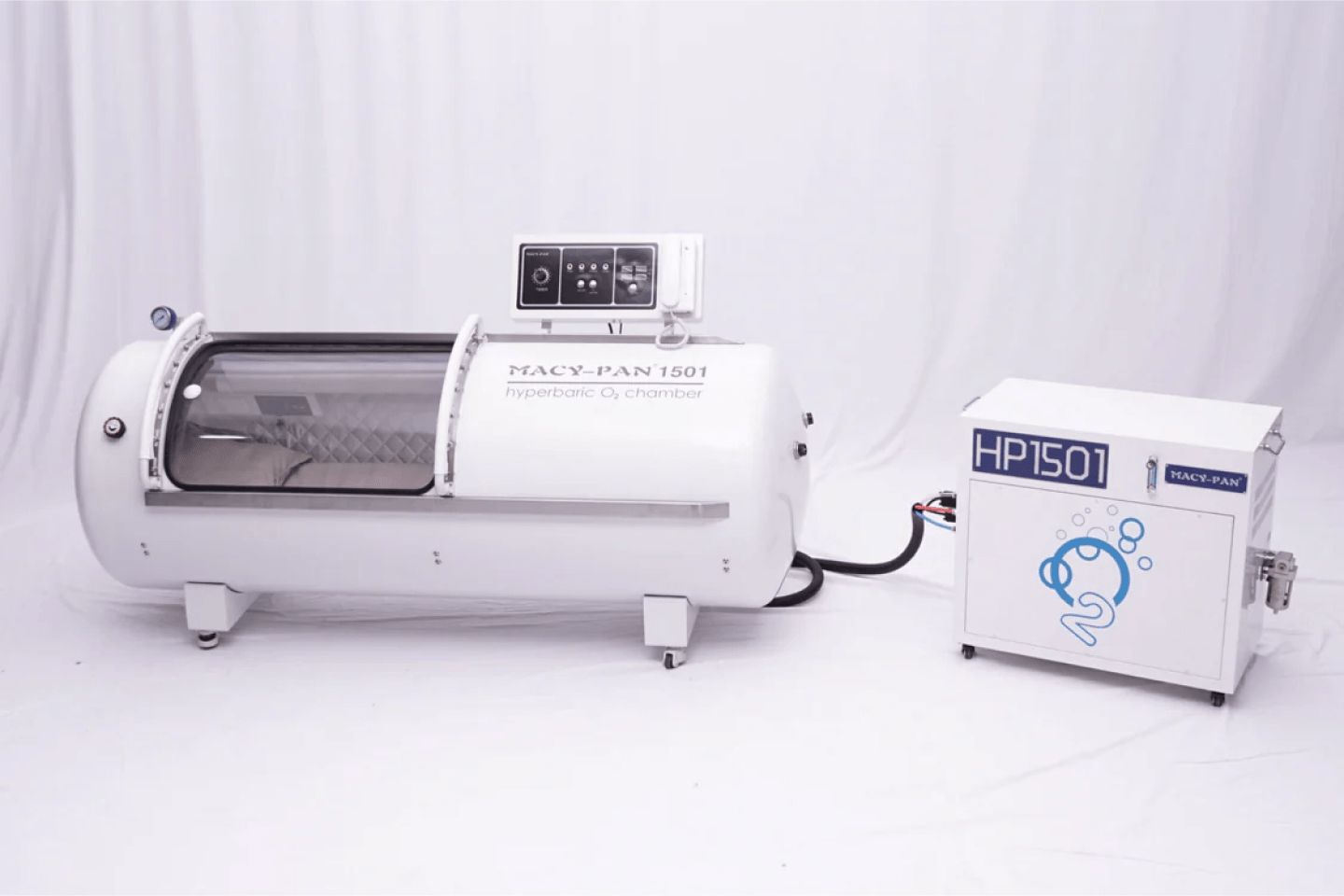 Macy-Pan HP1501 Hard Shell Hyperbaric Oxygen Chamber – 1.5 to 1.8 ATA Therapy System