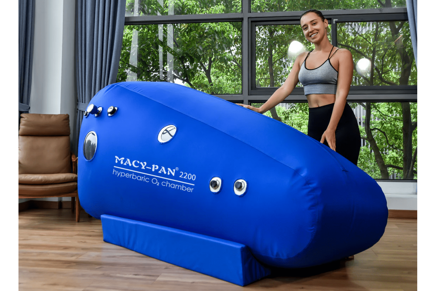Macy-Pan ST2200 Soft Sitting Hyperbaric Oxygen Chamber – 1.3-1.4 ATA Therapy System