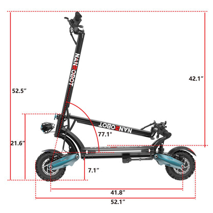 NANROBOT D6+2.0 Electric Scooter