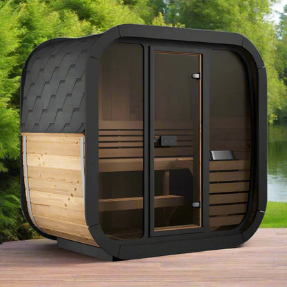 SaunaLife CUBE Series CL4G | 1-2 Person Outdoor Traditional Sauna