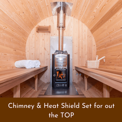 Dundalk LeisureCraft Tranquility 6-8 Person Barrel Sauna | Canadian Timber Collection (CTC2345)