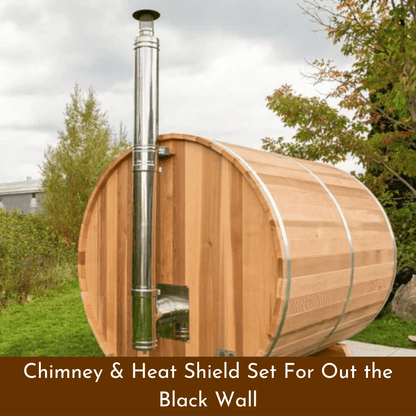 Dundalk LeisureCraft Tranquility 6-8 Person Barrel Sauna | Canadian Timber Collection (CTC2345)