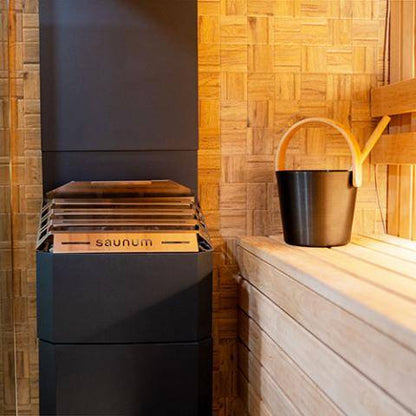 Saunum Air 10 - 9.6kW Nordic Black Sauna Heater with Integrated Climate Equalizer