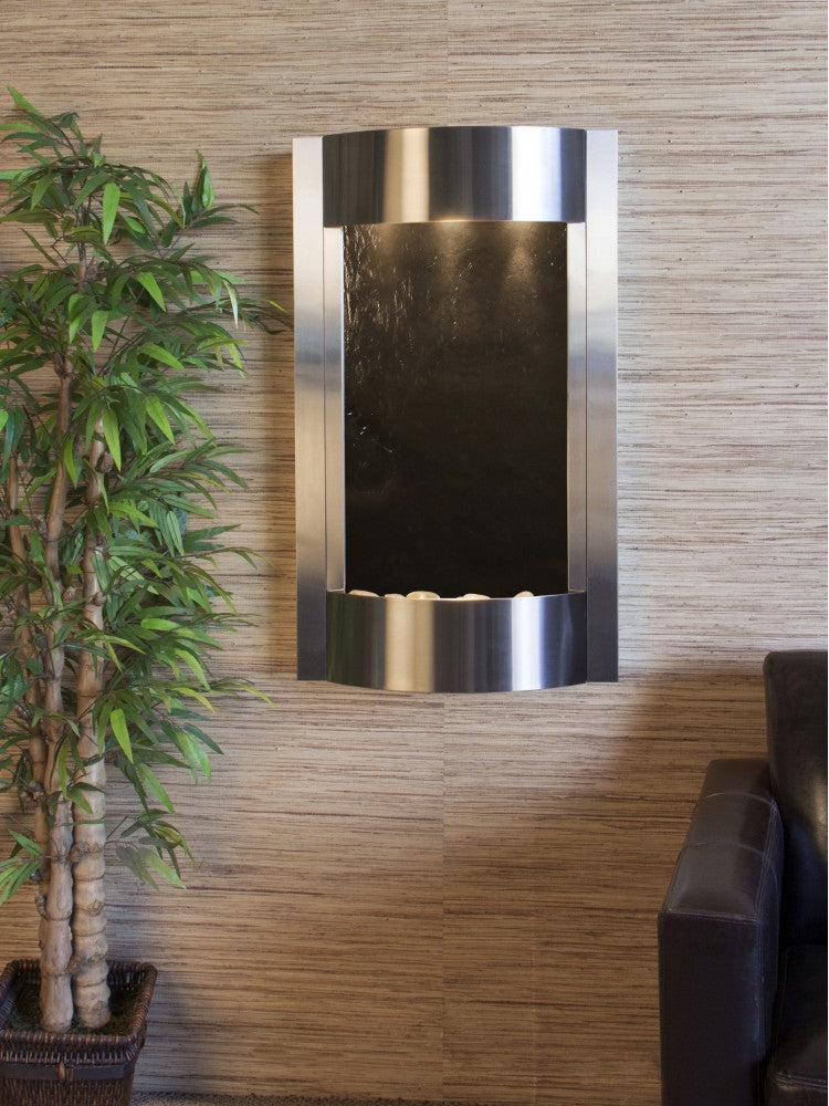 Serene Waters Water Fountain | Vertical Wall-Mounted | Adagio Water Features