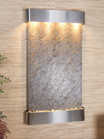 Summit Falls Water Fountain | Vertical Wall-Mounted | Adagio Water Features