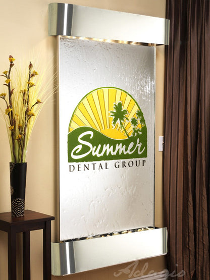 Summit Falls Water Fountain | Vertical Wall-Mounted | Adagio Water Features