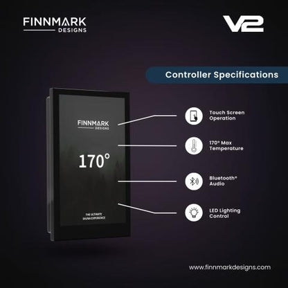 Finnmark Full Spectrum+™ Ceramic & Carbon Infrared Sauna Heater Kit (240V, WiFi Control)