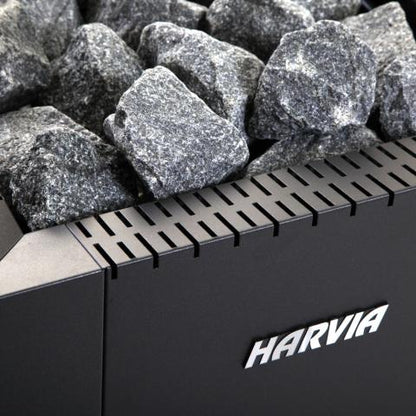 Harvia Linear 22 Greenflame ES Wood-Burning Sauna Stove w/ Water Tank