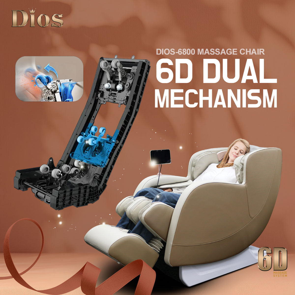 Kahuna Dios-6800 6D AI Massage Chair