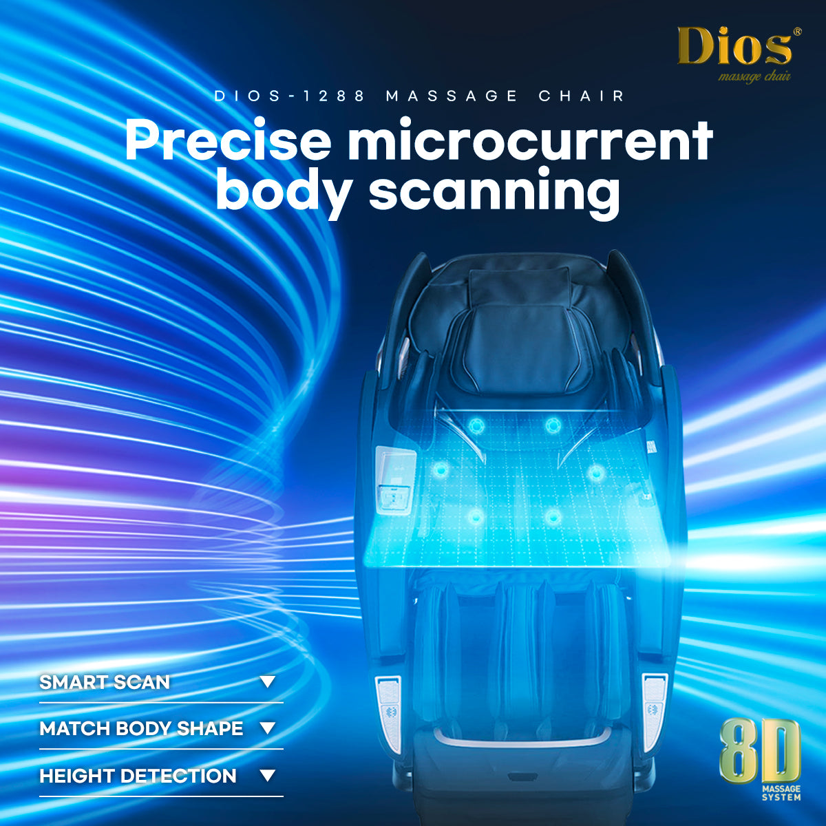 Kahuna Dios-1288 8D AI Massage Chair