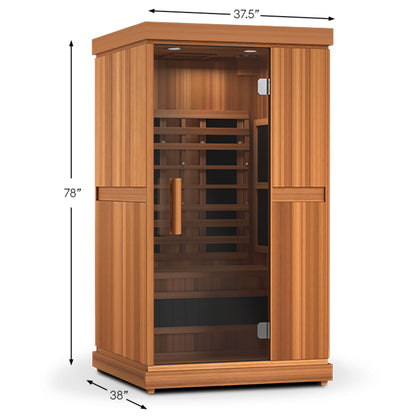 Finnmark Designs 1-Person Full Spectrum Infrared Sauna + Red Light Therapy | FD-KN001