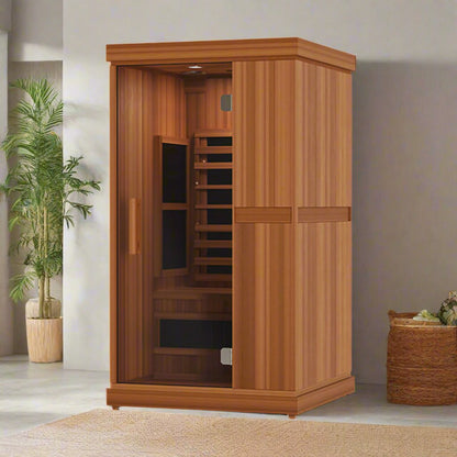 Finnmark Designs 1-Person Full Spectrum Infrared Sauna + Red Light Therapy | FD-KN001