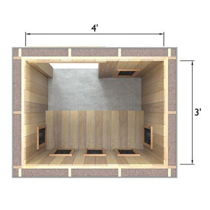 Finnmark Full Spectrum+™ Ceramic Infrared Sauna Heater Kit (120V, WiFi Control)