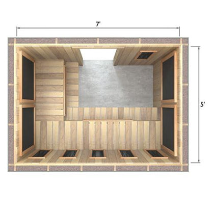Finnmark Full Spectrum+™ Ceramic & Carbon Infrared Sauna Heater Kit (240V, WiFi Control)