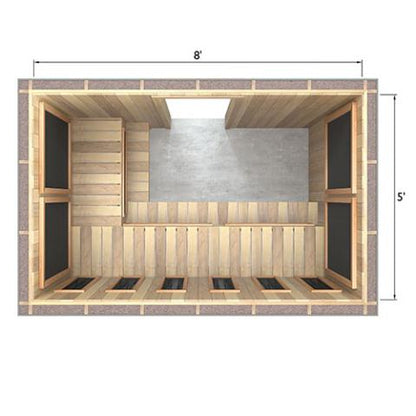 Finnmark Full Spectrum+™ Ceramic & Carbon Infrared Sauna Heater Kit (240V, WiFi Control)
