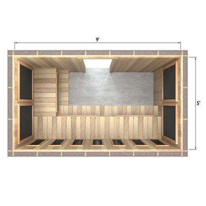 Finnmark Full Spectrum+™ Ceramic & Carbon Infrared Sauna Heater Kit (240V, WiFi Control)