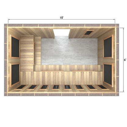 Finnmark Full Spectrum+™ Ceramic & Carbon Infrared Sauna Heater Kit (240V, WiFi Control)