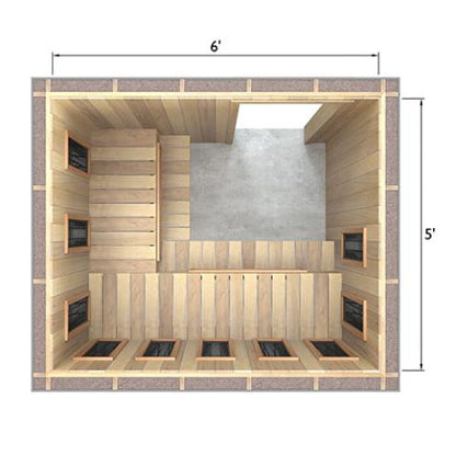 Finnmark Full Spectrum+™ Ceramic Infrared Sauna Heater Kit (240V, WiFi Control)