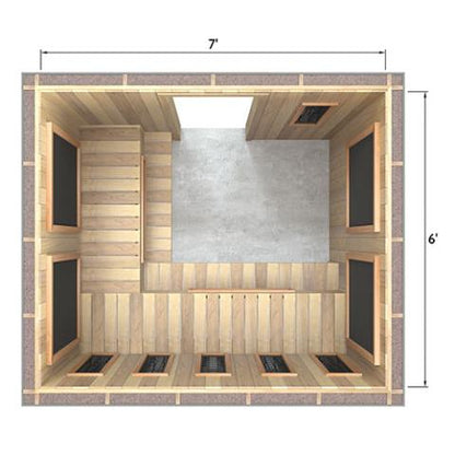 Finnmark Full Spectrum+™ Ceramic & Carbon Infrared Sauna Heater Kit (240V, WiFi Control)