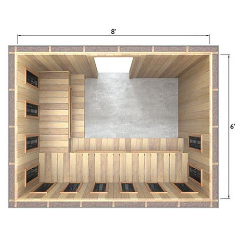 Finnmark Full Spectrum+™ Ceramic Infrared Sauna Heater Kit (240V, WiFi Control)