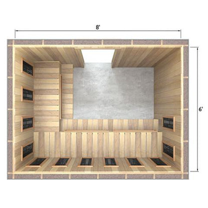 Finnmark Full Spectrum+™ Ceramic Infrared Sauna Heater Kit (240V, WiFi Control)