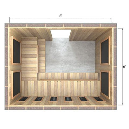 Finnmark Full Spectrum+™ Ceramic & Carbon Infrared Sauna Heater Kit (240V, WiFi Control)