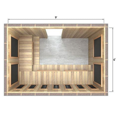 Finnmark Full Spectrum+™ Ceramic & Carbon Infrared Sauna Heater Kit (240V, WiFi Control)