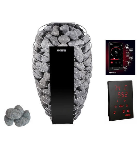 Harvia Spirit SP80E 8kW Electric Sauna Heater Package