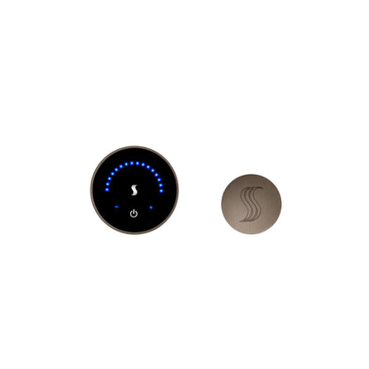 ThermaSol MicroTouch MTC-SVRD Round Steam Shower Controller with SteamVection Head